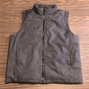 Dark Gray Vest XL Nylon & Down Feathers